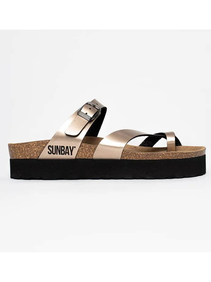 Sleehakslippers "Acheron" goudkleurig