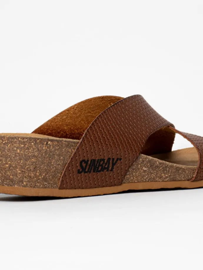 Sleehakslippers "Brisbane" bruin