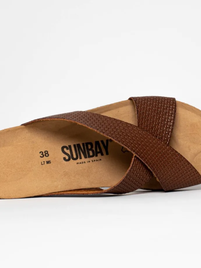 Sleehakslippers "Brisbane" bruin