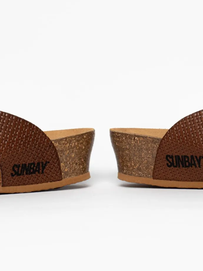Sleehakslippers "Brisbane" bruin
