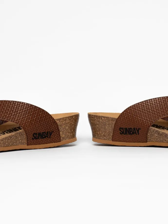Sleehakslippers "Brisbane" bruin