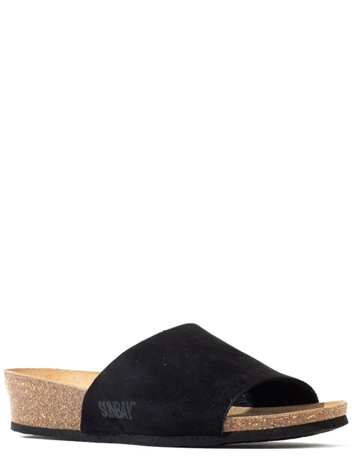 Sleehakslippers "Juarez" zwart