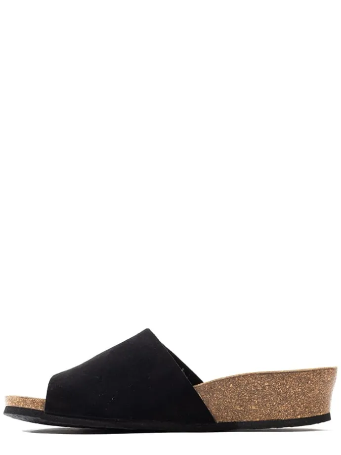 Sleehakslippers "Juarez" zwart