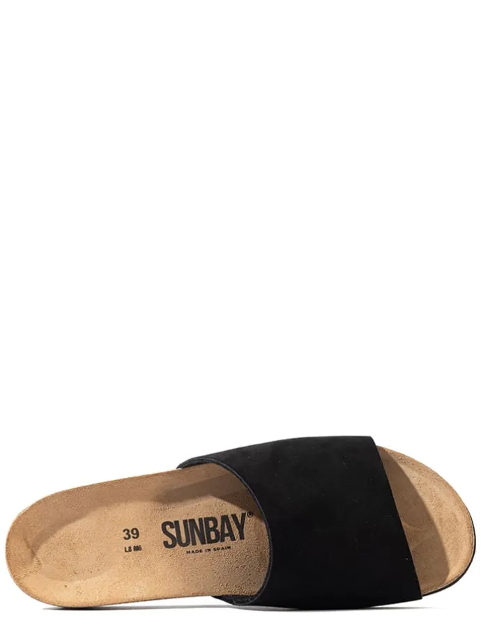 Sleehakslippers "Juarez" zwart