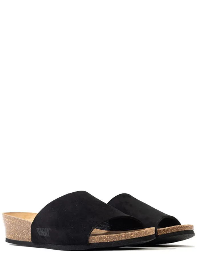 Sleehakslippers "Juarez" zwart