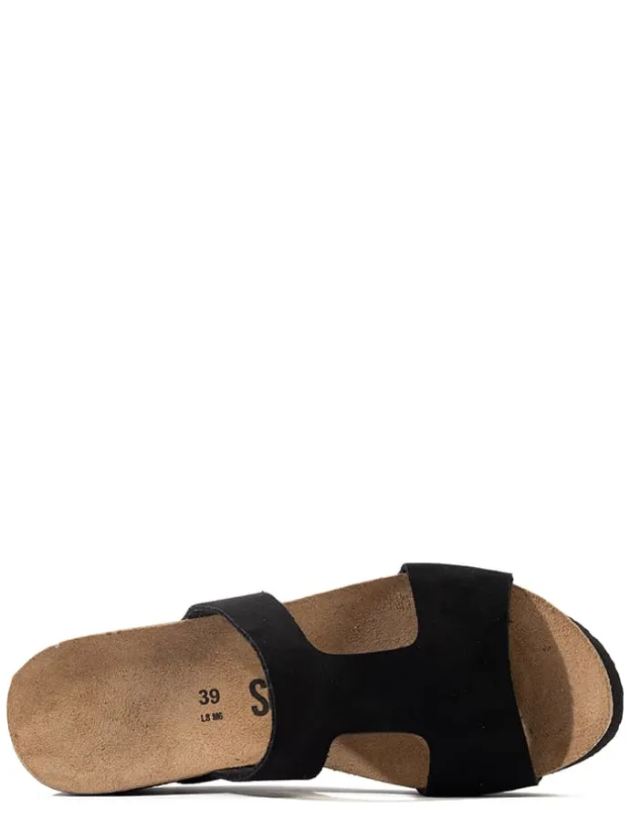 Sleehakslippers "Marigold" zwart