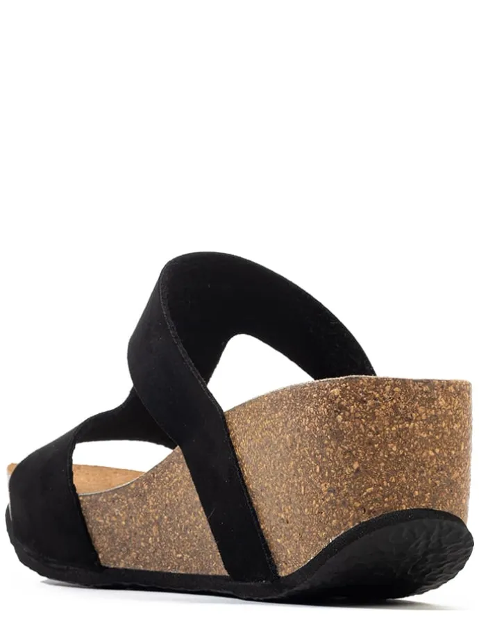 Sleehakslippers "Marigold" zwart