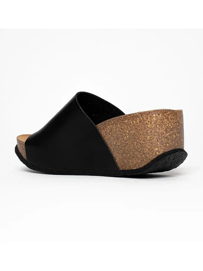 Sleehakslippers "Toluca" zwart