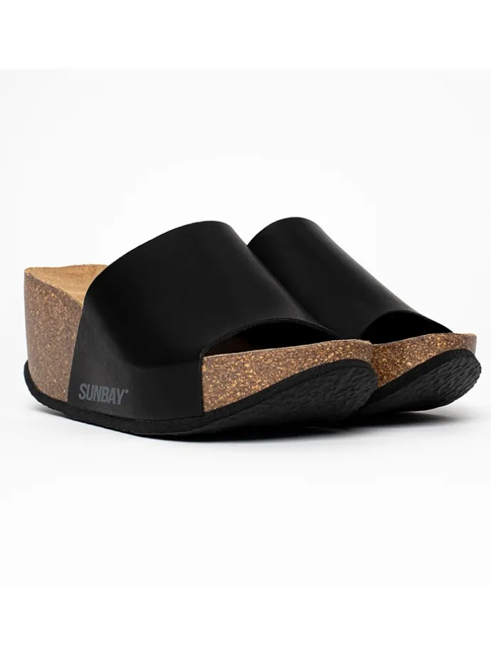 Sleehakslippers "Toluca" zwart