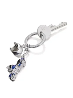 Sleutelhanger "Key Cruising" zilverkleurig/blauw