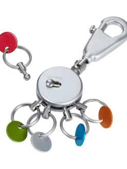 Sleutelhanger zilverkleurig/meerkleurig