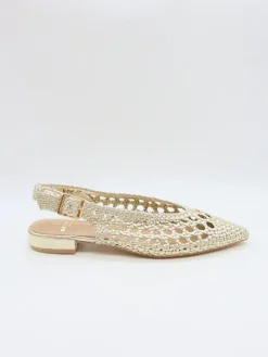 Slingballerina's goudkleurig
