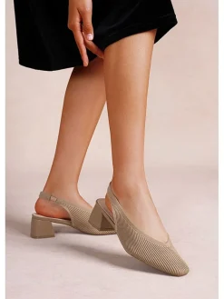 Slingpumps kaki