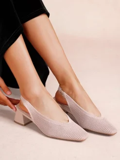 Slingpumps lichtroze