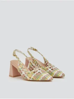 Slingpumps meerkleurig