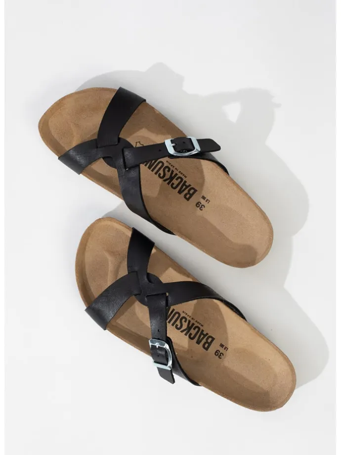 Slippers "Abramo" zwart