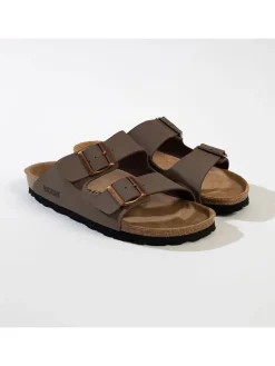 Slippers "Bali" lichtbruin