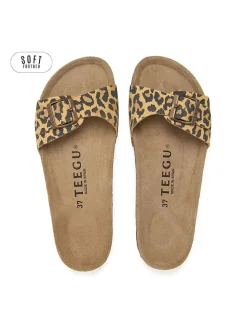 Slippers beige/bruin