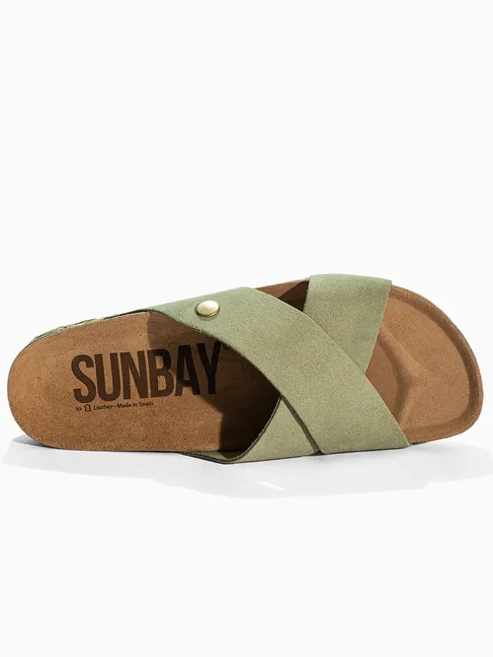 Slippers "Broome" groen