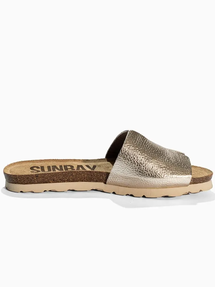 Slippers "Djeeli" goudkleurig