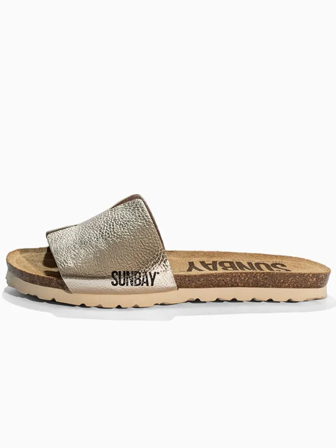 Slippers "Djeeli" goudkleurig