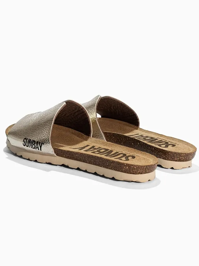 Slippers "Djeeli" goudkleurig