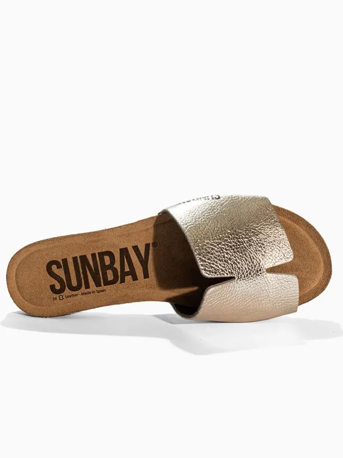 Slippers "Djeeli" goudkleurig