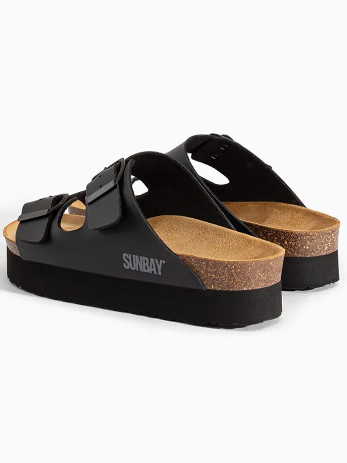 Slippers "Edelweiß" zwart