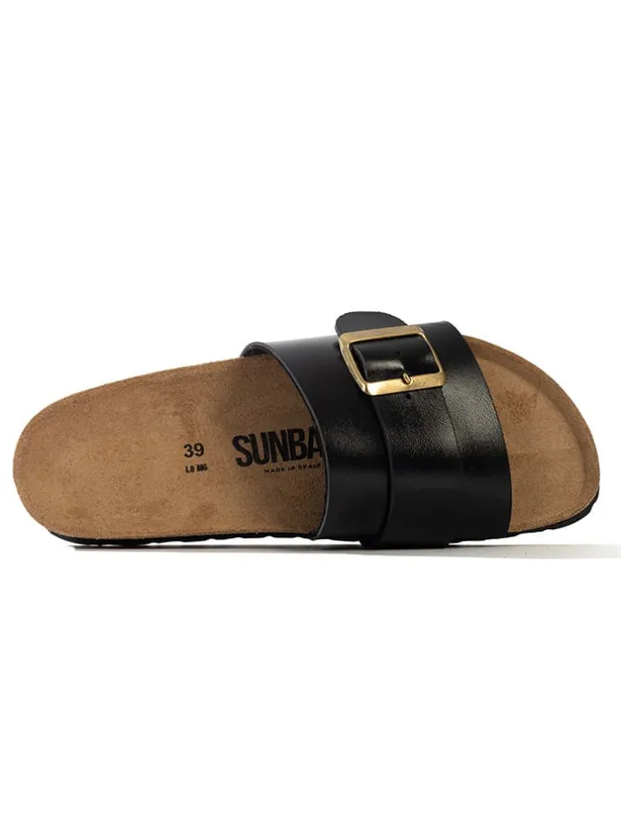 Slippers"Ensena" zwart