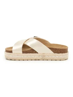Slippers goudkleurig