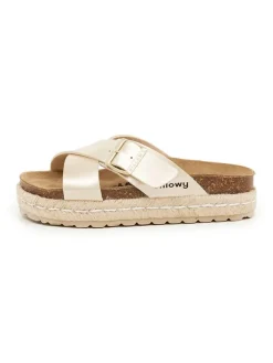 Slippers goudkleurig