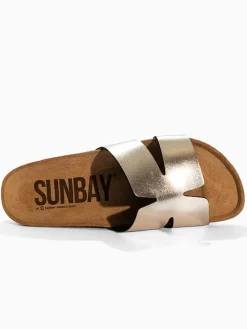 Slippers "Jeel" goudkleurig