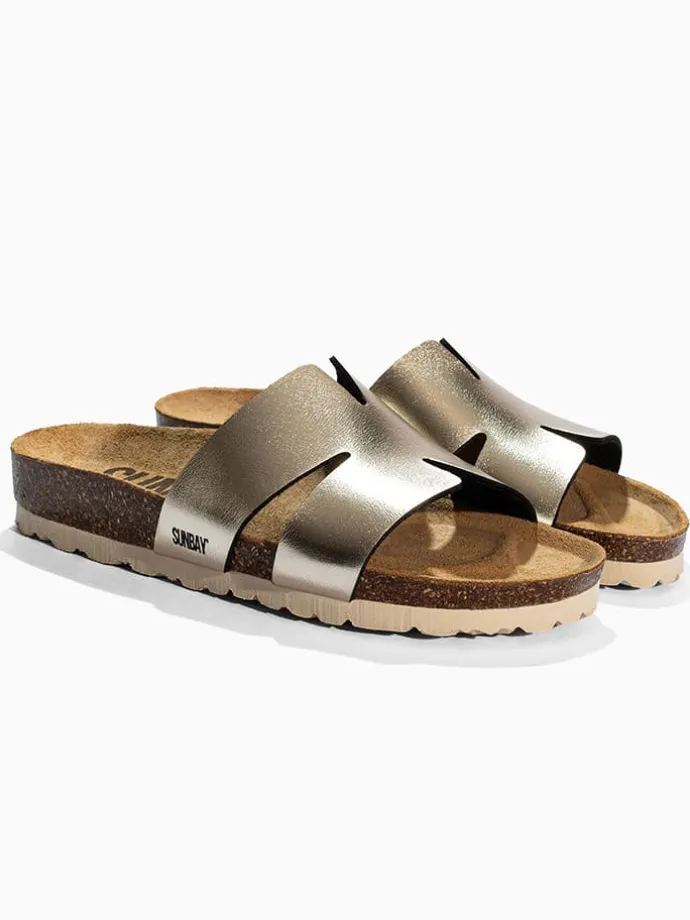 Slippers "Jeel" goudkleurig