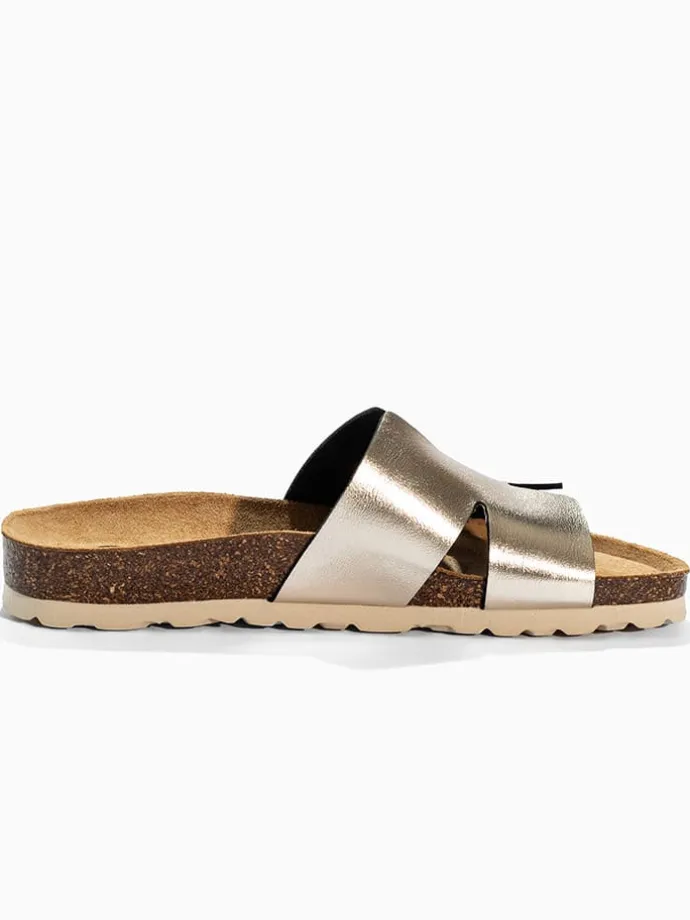 Slippers "Jeel" goudkleurig