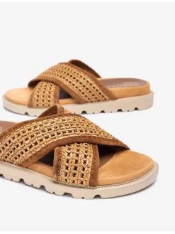 Slippers lichtbruin