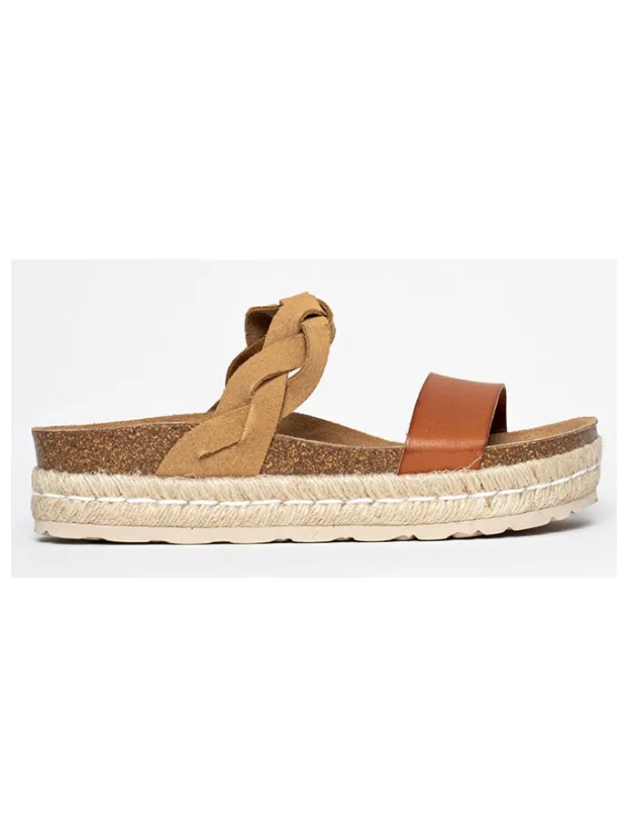 Slippers "Mariara" lichtbruin