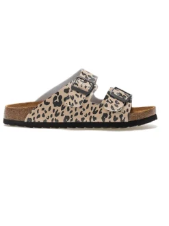 Slippers ''Mia'' beige/zwart