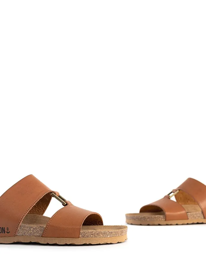 Slippers "Navia" lichtbruin