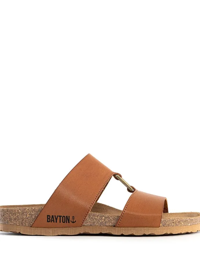 Slippers "Navia" lichtbruin