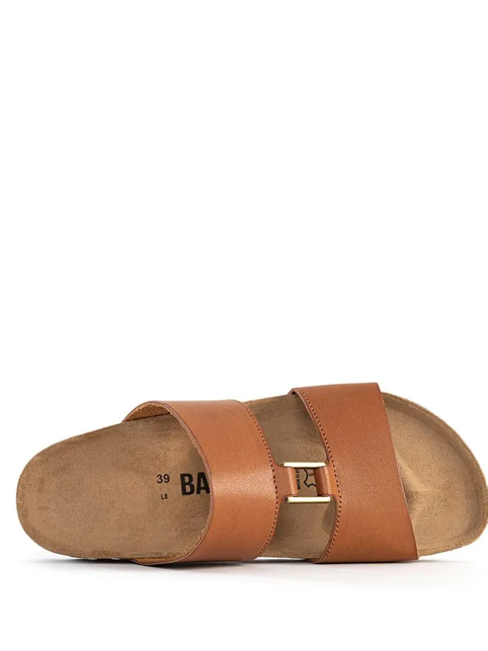 Slippers "Navia" lichtbruin