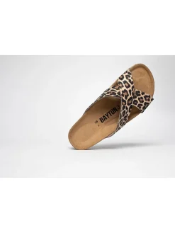 Slippers "Penelope" beige/zwart
