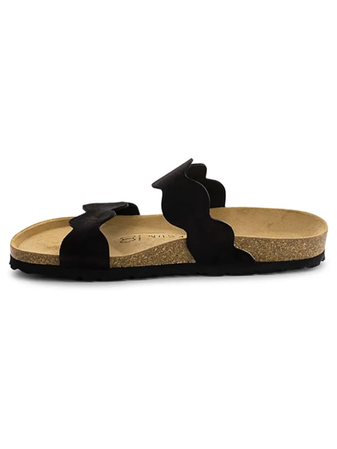 Slippers "Sechura" zwart