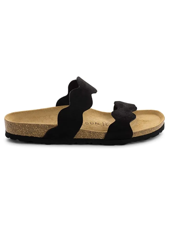 Slippers "Sechura" zwart