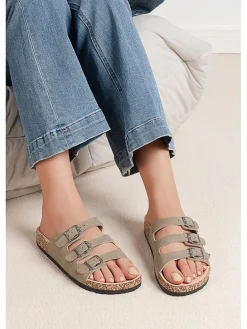Slippers taupe
