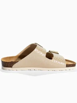 Slippers "Trefle" beige
