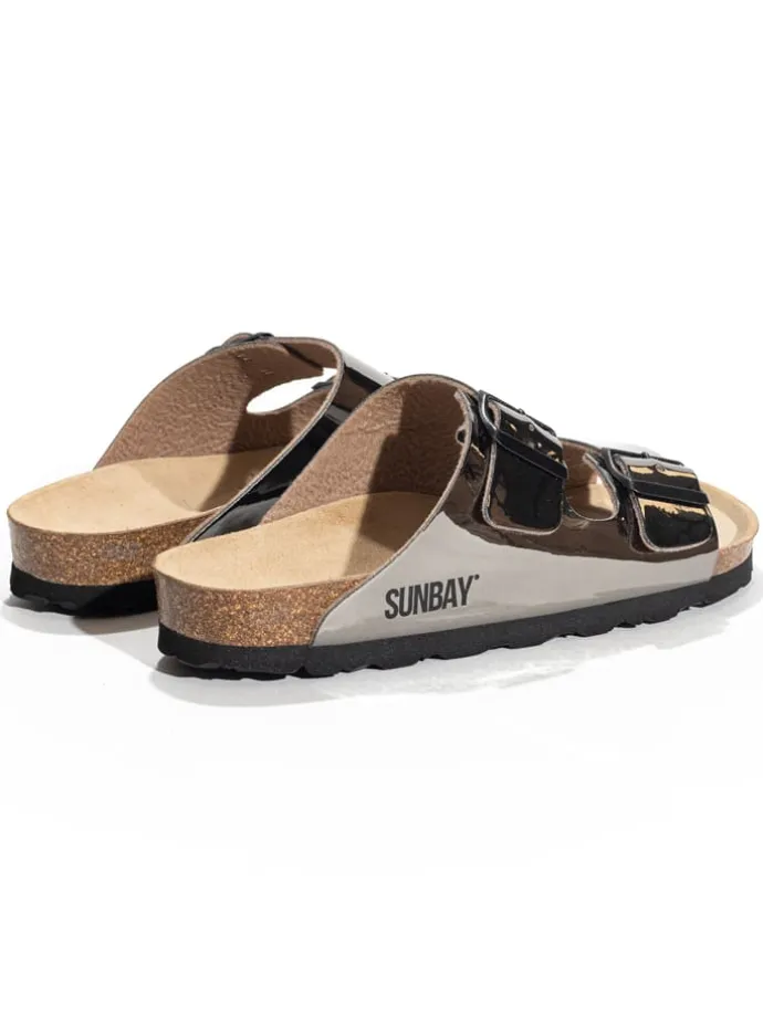 Slippers "Trefle" bruin