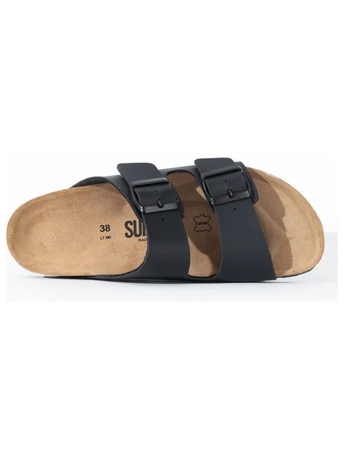 Slippers "Trefle" zwart