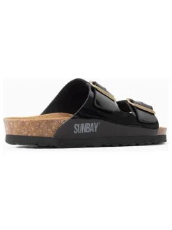 Slippers "Trefle" zwart
