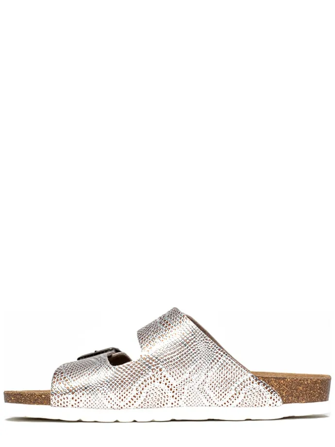 Slippers "Ubeda" zilverkleurig