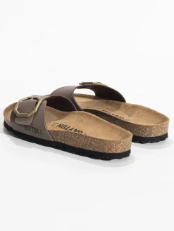 Slippers "Zephyr" lichtbruin